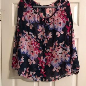 Sheer Floral blouse by Gap